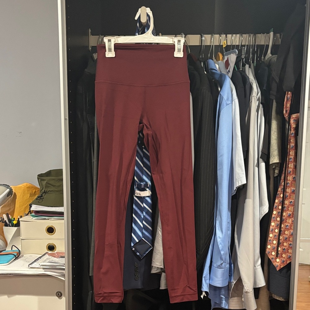Lululemon Athletica Maroon Leggings